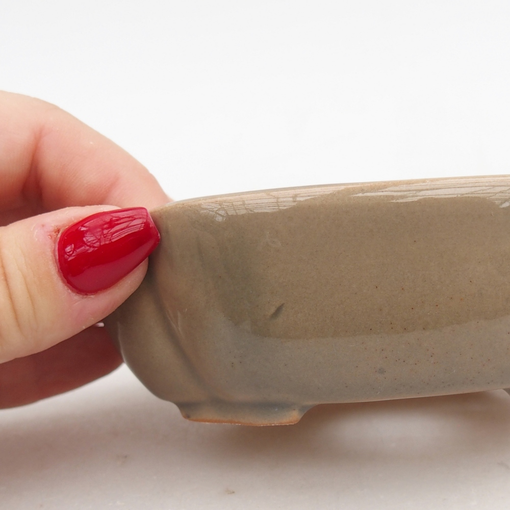 Ciotola bonsai in ceramica 26 x 26 x 8 cm, colore rosso