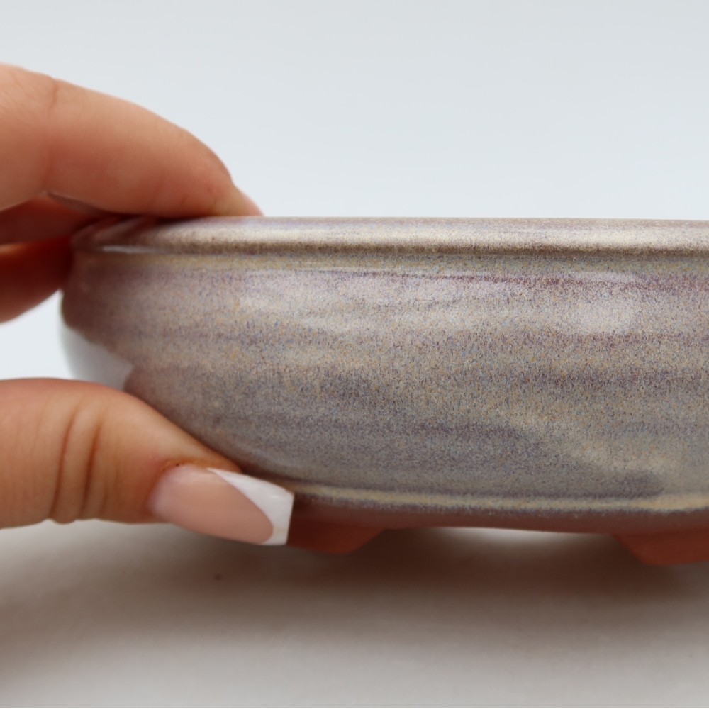Ciotola bonsai in ceramica 16 x 16 x 5 cm, colore blu