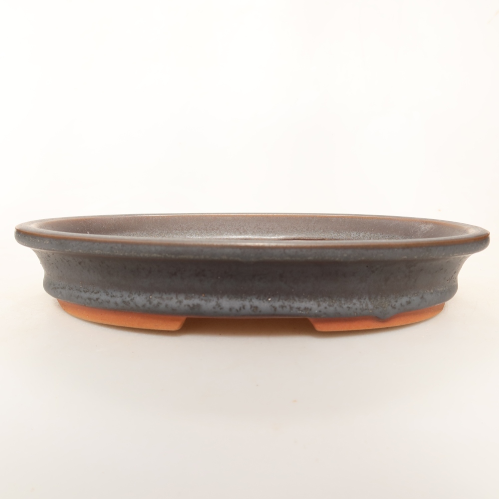 Ciotola in ceramica  21 x 15 x 4 cm, colore metallizzato