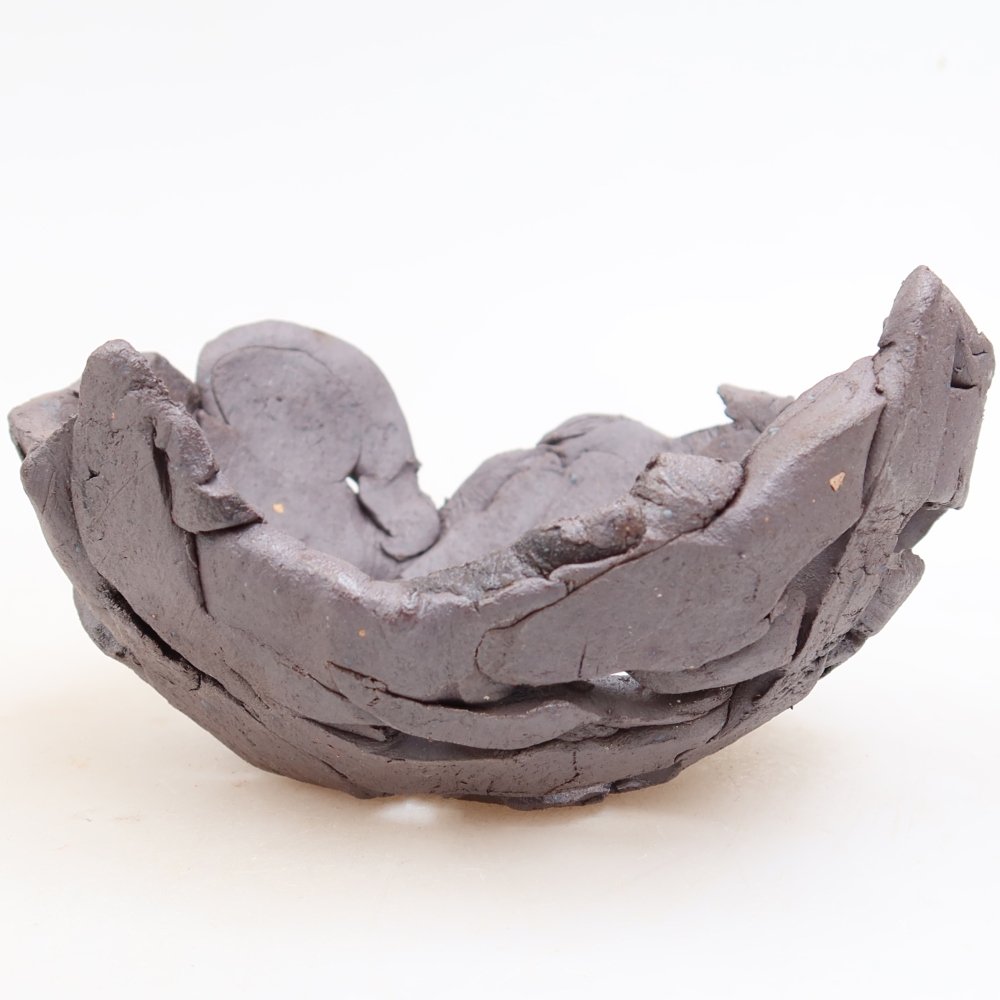 Guscio in ceramica  13,5 x 13,5 x 7 cm, colore metallizzato