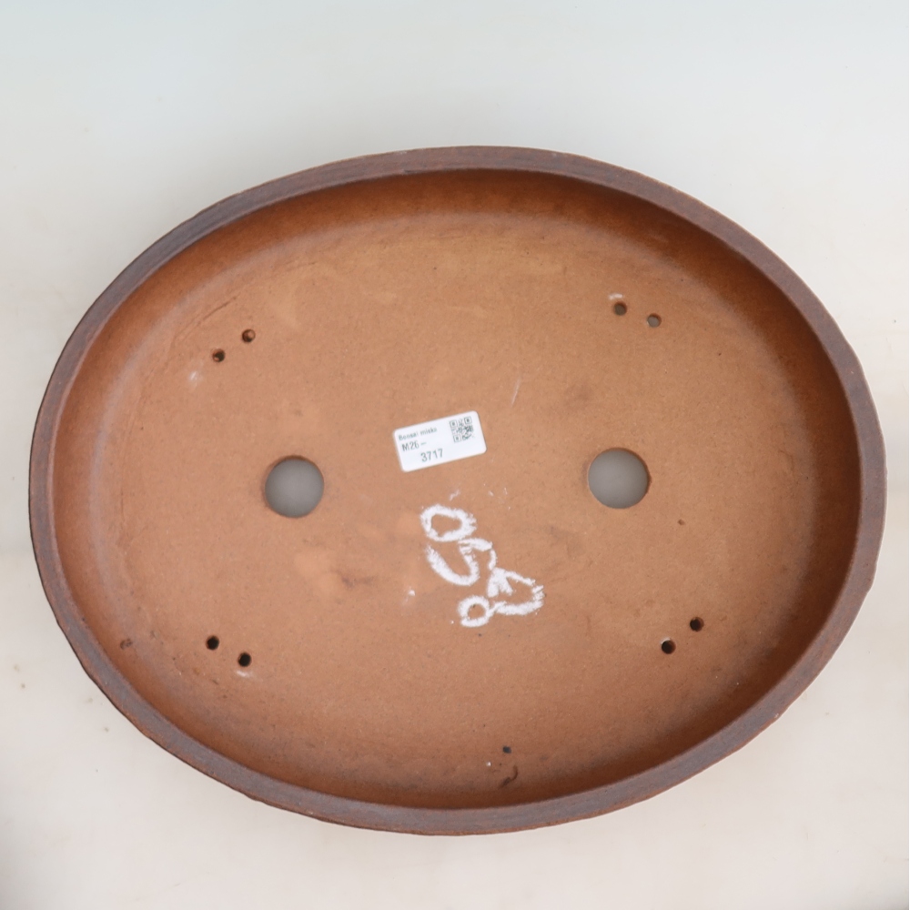 Vaso da bonsai in ceramica 37 x 30 x 7 cm, colore marrone