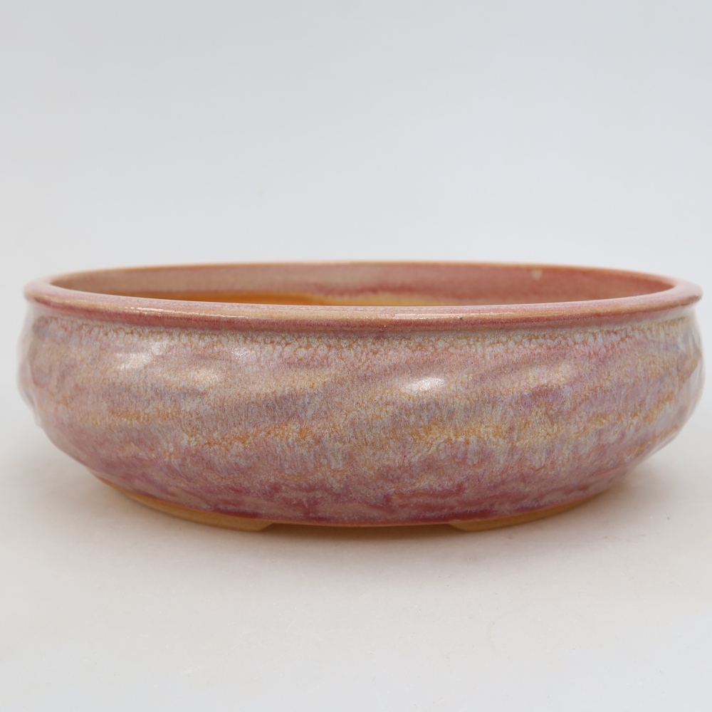 Ciotola bonsai in ceramica 21,5 x 21,5 x 6 cm, rosa