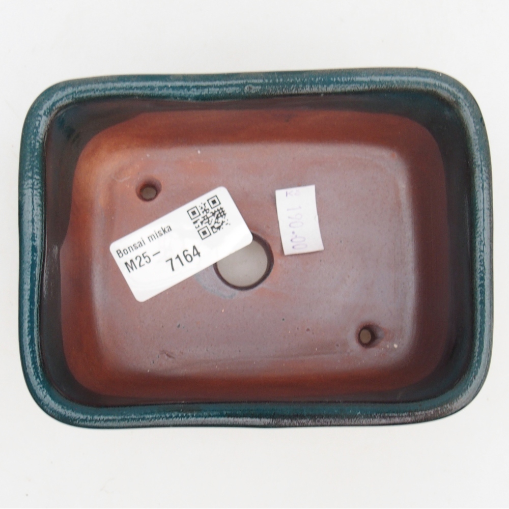 Ciotola bonsai in ceramica 26 x 26 x 8 cm, colore rosso