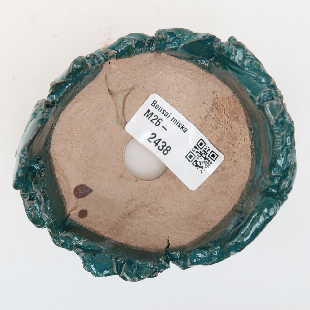Guscio in ceramica  9 x 8,5 x 6,5 cm, colore verde
