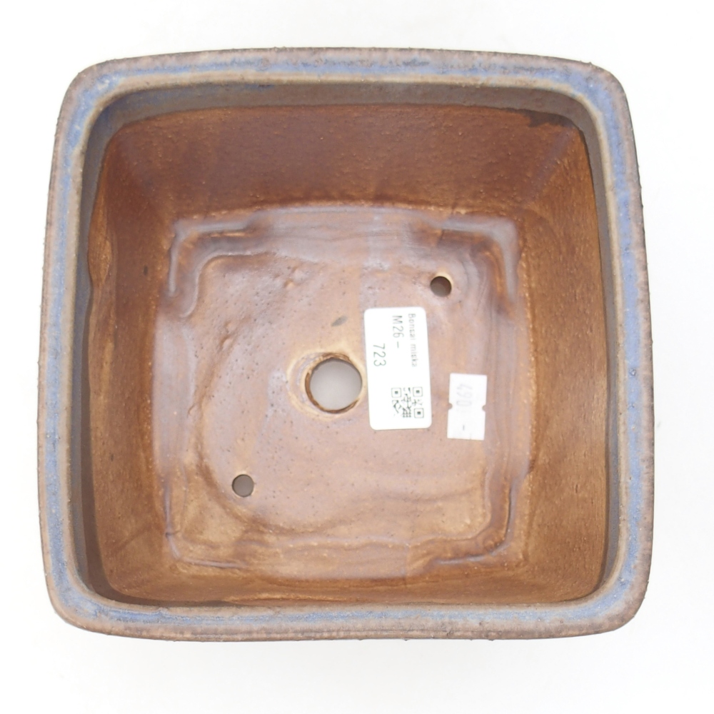 Ciotola bonsai in ceramica 16 x 16 x 10 cm, colore blu