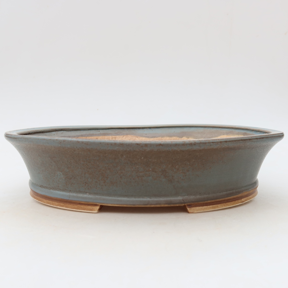 Vaso da bonsai in ceramica 27 x 24,5 x 6 cm, colore blu