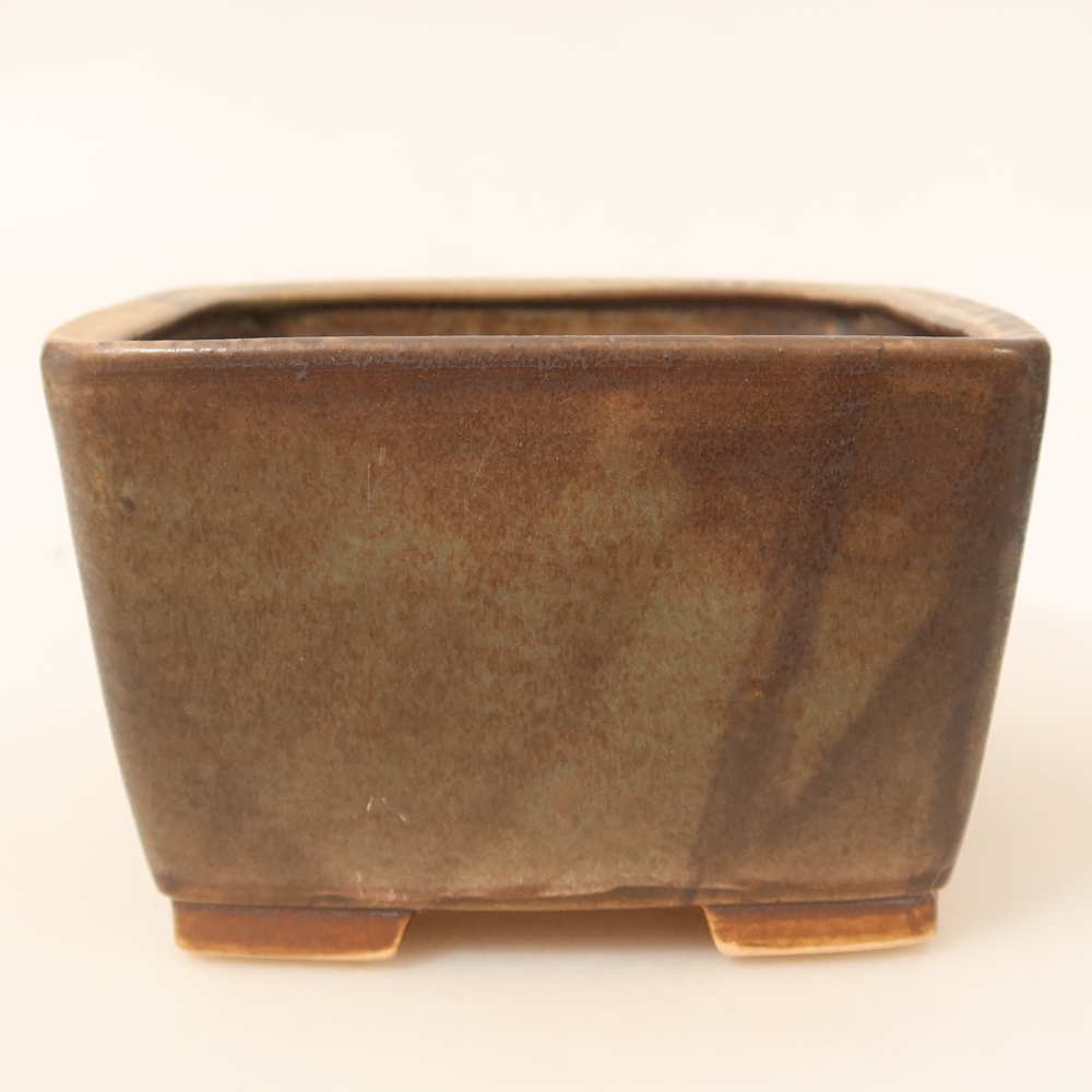 Ciotola bonsai in ceramica 13 x 13 x 8 cm, verde