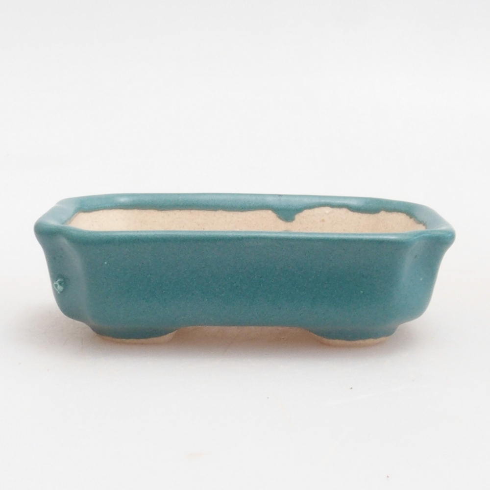 Ciotola bonsai in ceramica 6,5 x 5,5 x 4 cm, colore blu