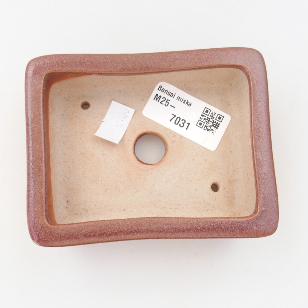 Ciotola bonsai in ceramica 26 x 26 x 8 cm, colore rosso