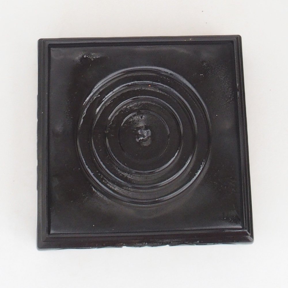 Tavolo bonsai quadrato in plastica 14,5 x 14,5 x 5 cm, colore nero