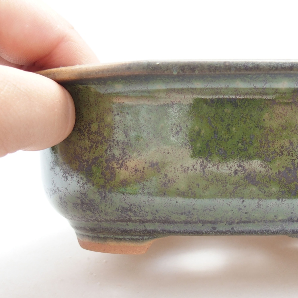 Ciotola bonsai in ceramica 22 x 17 x 5 cm, verde