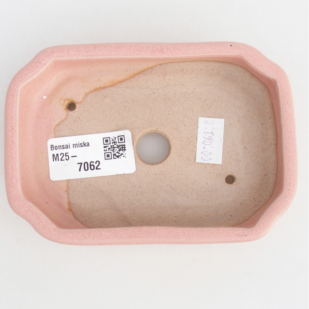 Ciotola bonsai in ceramica 26 x 26 x 8 cm, colore rosso