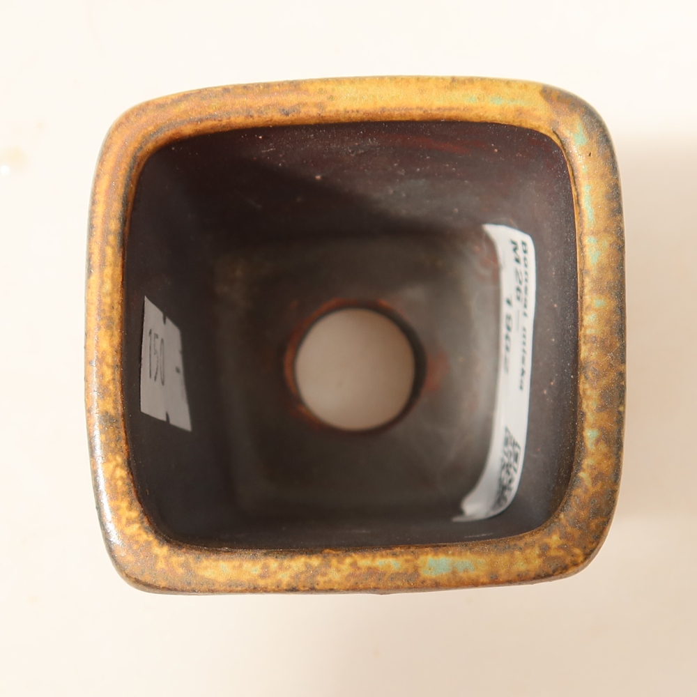 Ciotola per bonsai in ceramica 5 x 5 x 6,5 cm, marrone