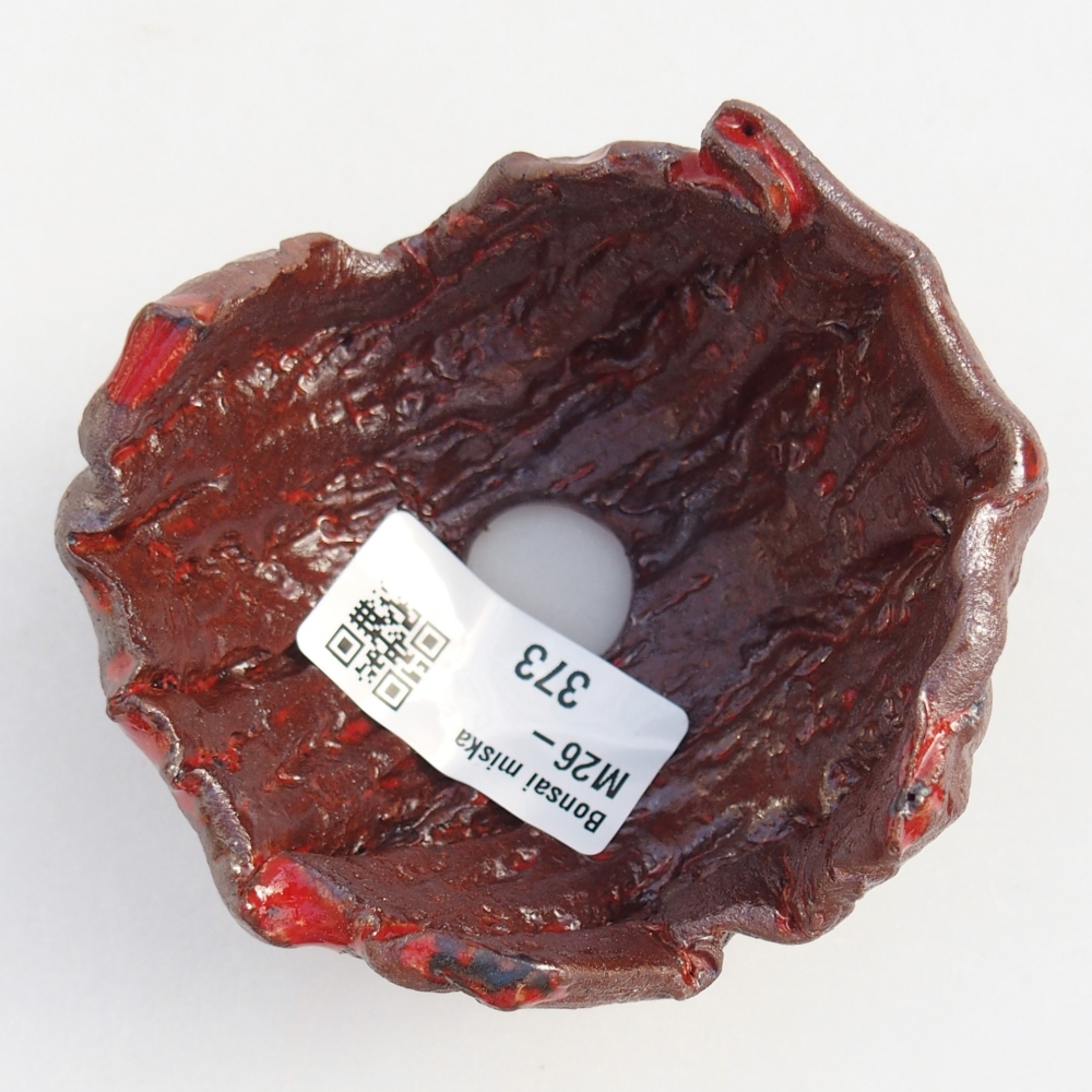 Conchiglia in ceramica 8 x 8 x 5,5 cm , colore marrone