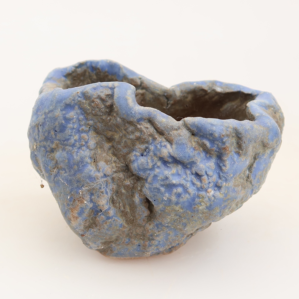 Guscio in ceramica  5,5 x 3,5 x 5 cm, colore blu