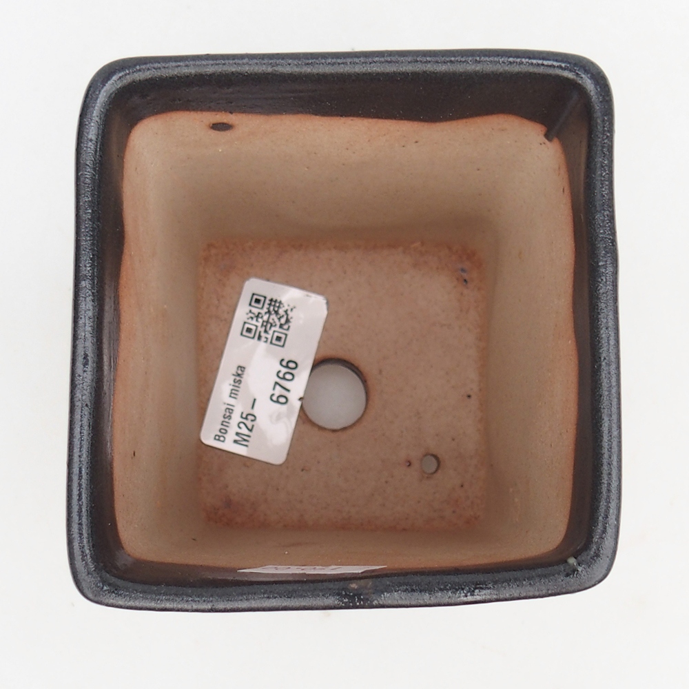 Ciotola bonsai in ceramica 8,5 x 8,5 x 11,5 cm, grigio