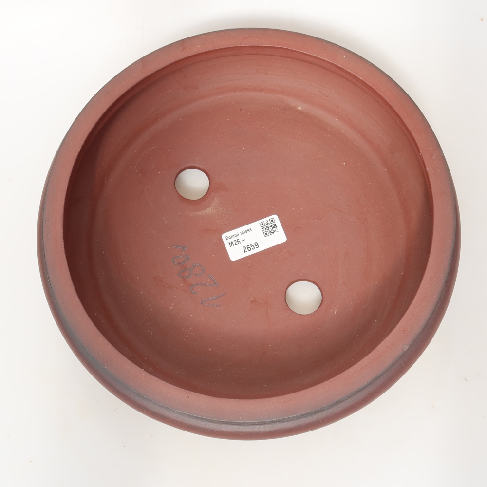 Guscio in ceramica  24,5 x 24,5 x 7,5 cm, colore mattone