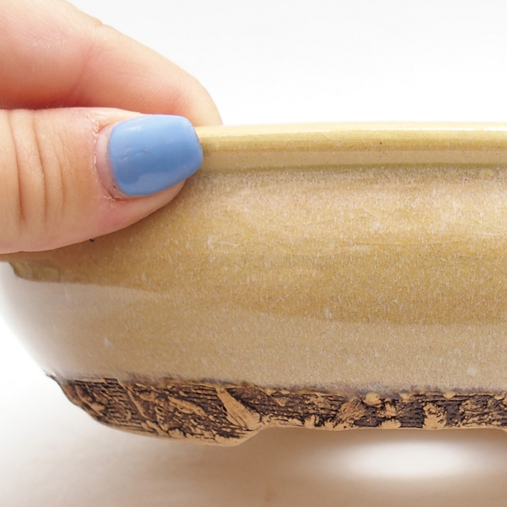 Ciotola bonsai in ceramica 18 x 18 x 5 cm, verde