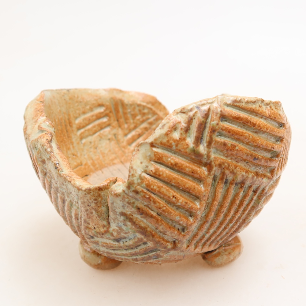 Conchiglia in ceramica 9 x 8,5 x 6,5 cm , colore beige