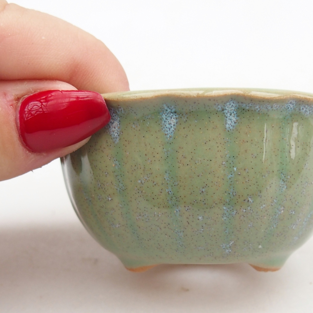 Ciotola bonsai in ceramica 26 x 26 x 8 cm, colore rosso