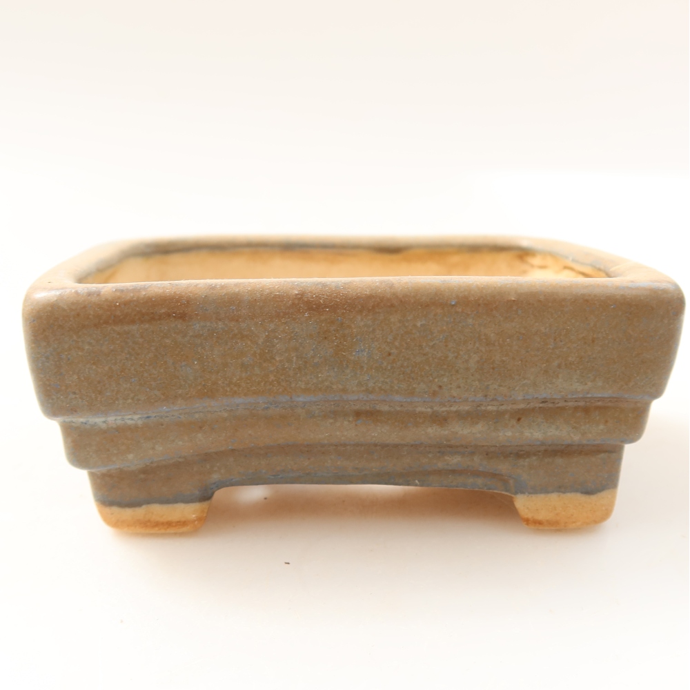 Ciotola bonsai in ceramica 9,5 x 7,5 x 3,5 cm, colore blu