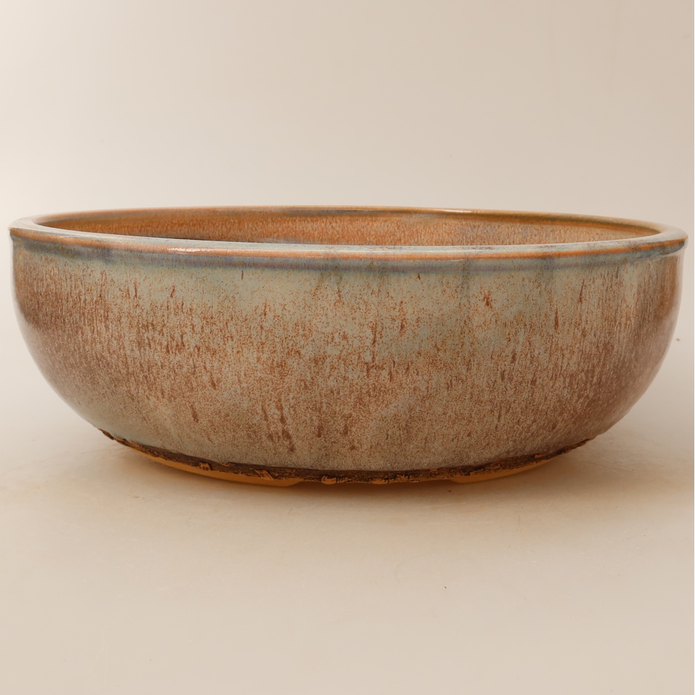 Vaso da bonsai in ceramica 28 x 28 x 8 cm, colore blu