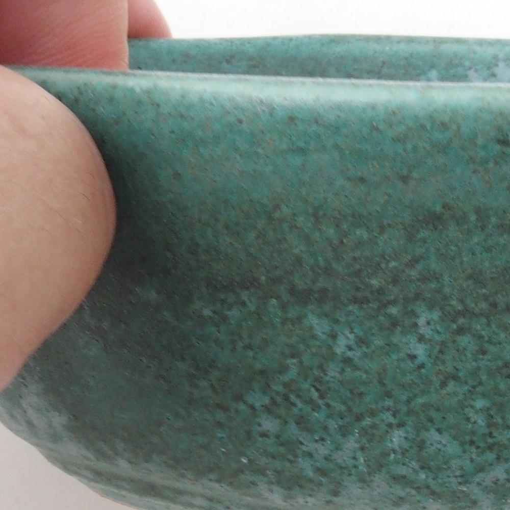 Ciotola per bonsai H05 - 11 x 8 x 4 cm. - verde