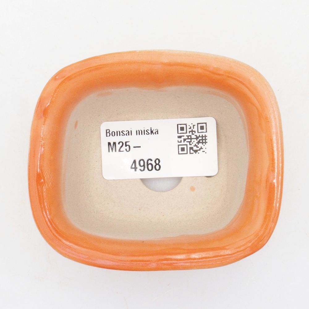 Ciotola per mini bonsai 7 x 6 x 3,5 cm, arancione