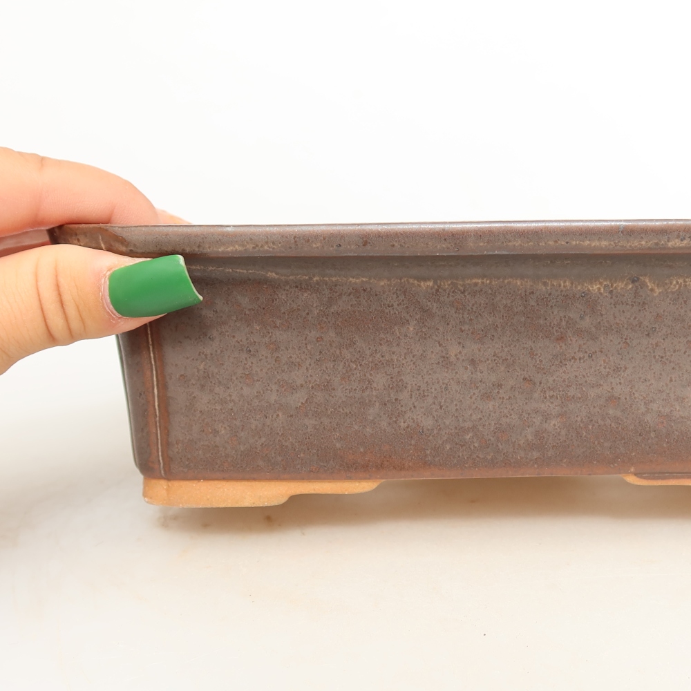 Ciotola in ceramica  20 x 15,5 x 5,5 cm, colore marrone