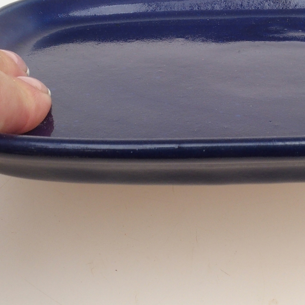 Ciotola in ceramica H25 - 20,5 x 14,5 x 1,5 cm - blu