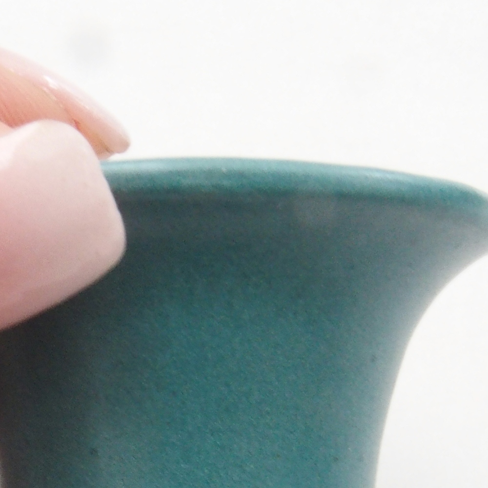 Ciotola bonsai in ceramica 6,5 x 5,5 x 4 cm, colore blu