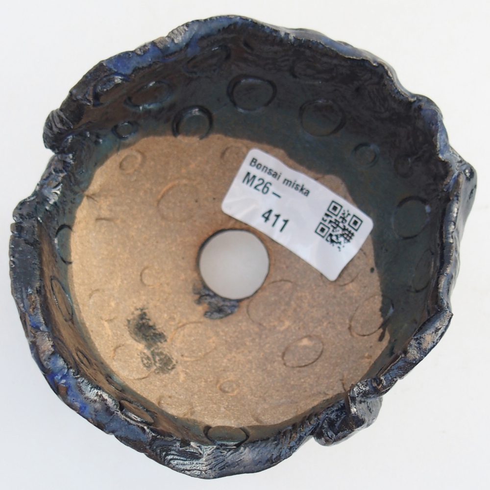 Conchiglia in ceramica 10 x 9,5 x 8 cm , colore blu