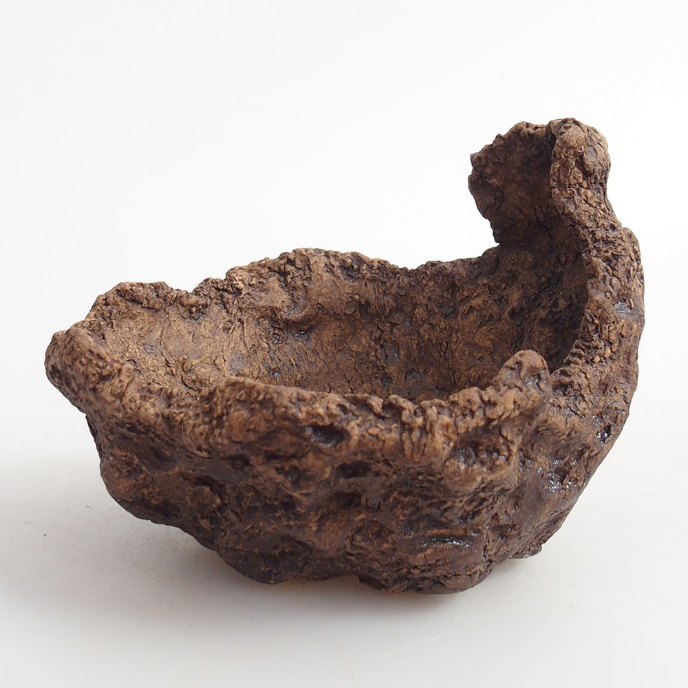 Conchiglia in ceramica 9,5 x 9 x 8,5 cm , colore marrone