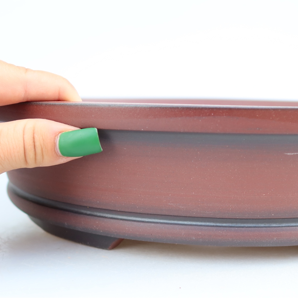 Ciotola in ceramica  30,5 x 30,5 x 7 cm, colore mattone
