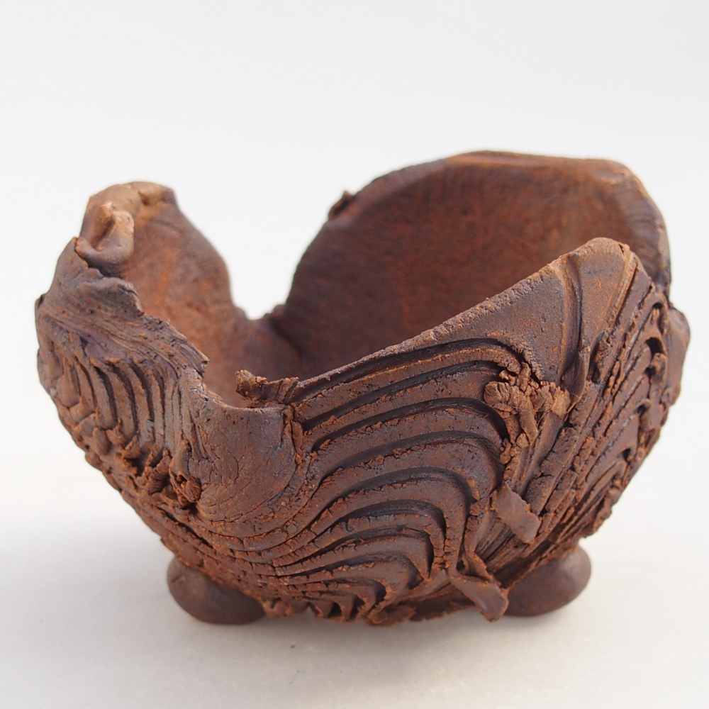 Conchiglia in ceramica 8,5 x 8,5 x 6,5 cm , colore marrone