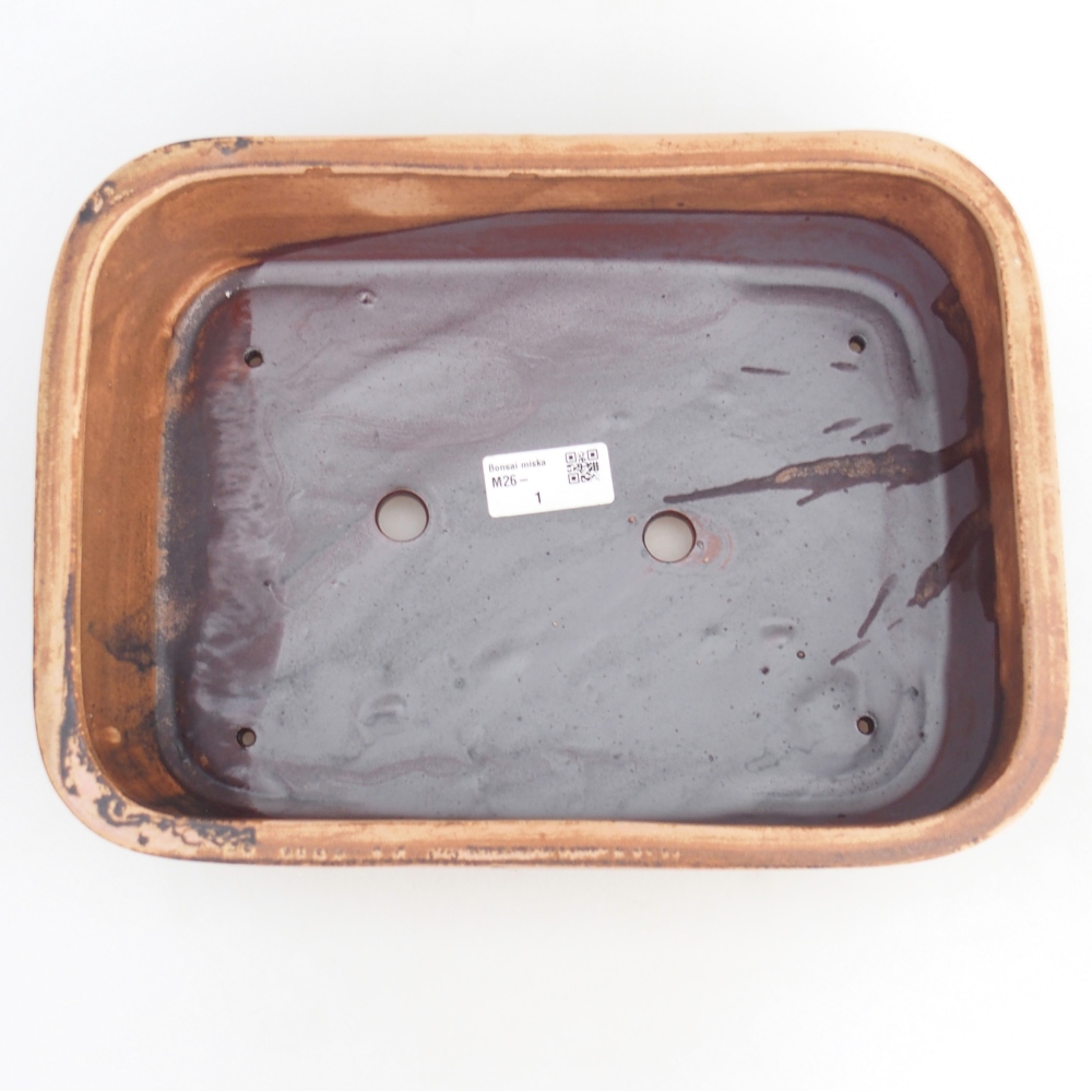 Ciotola bonsai in ceramica 28,5 x 21 x 7,5 cm, rosa