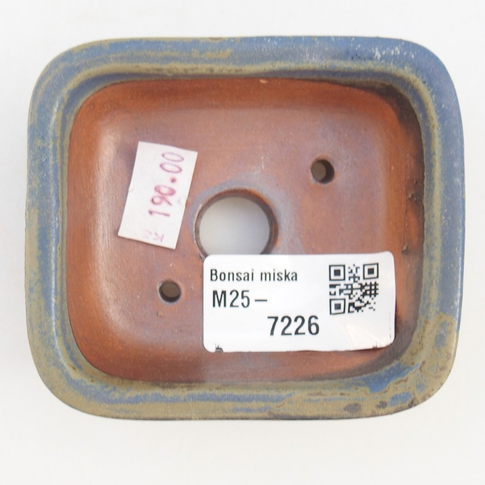 Ciotola bonsai in ceramica 26 x 26 x 8 cm, colore rosso