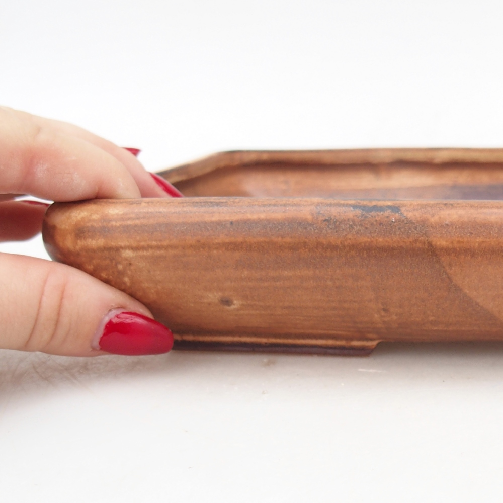 Ciotola bonsai in ceramica 24 x 17,5 x 4 cm, rosa