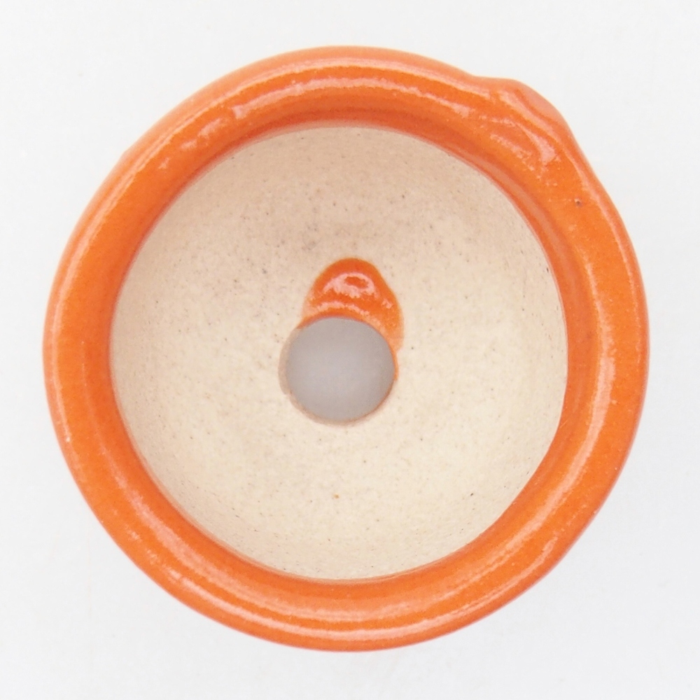 Ciotola per mini bonsai 3 x 3 x 1,5 cm, arancione