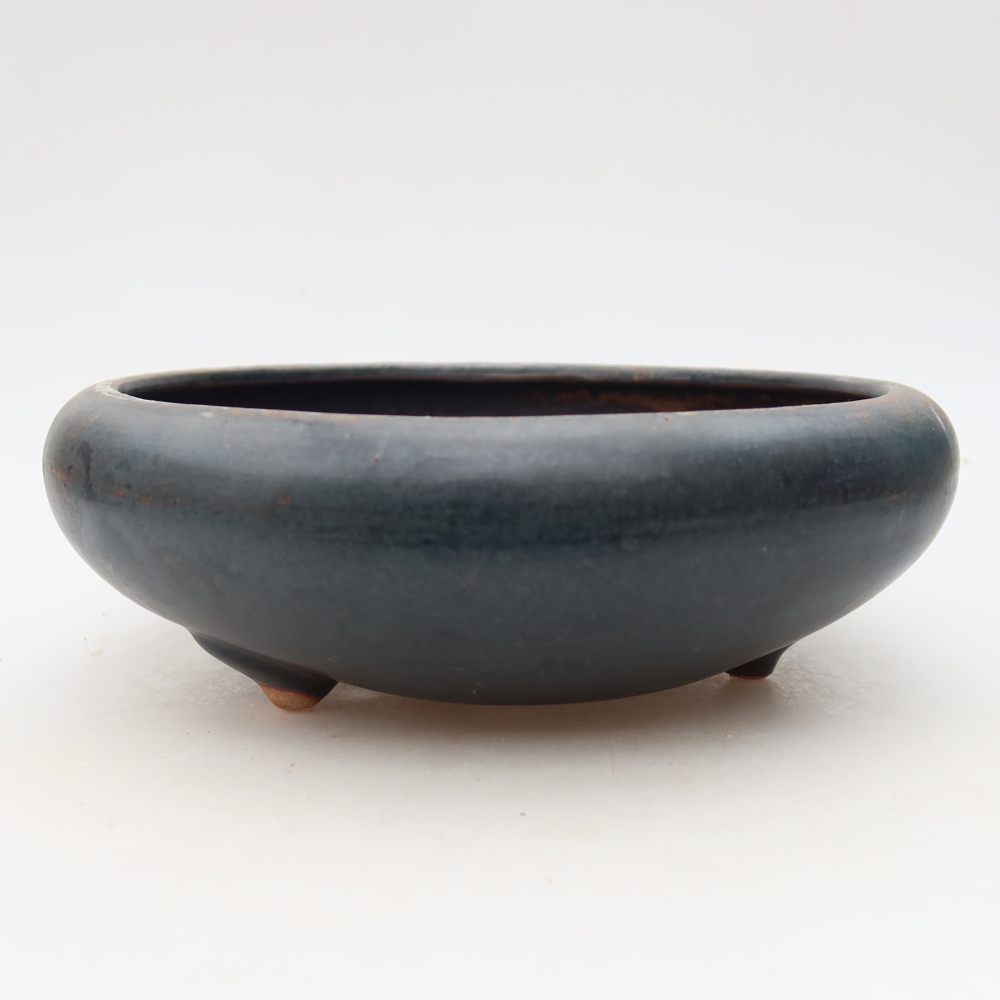Vaso da bonsai in ceramica 20 x 20 x 7,5 cm, colore verde