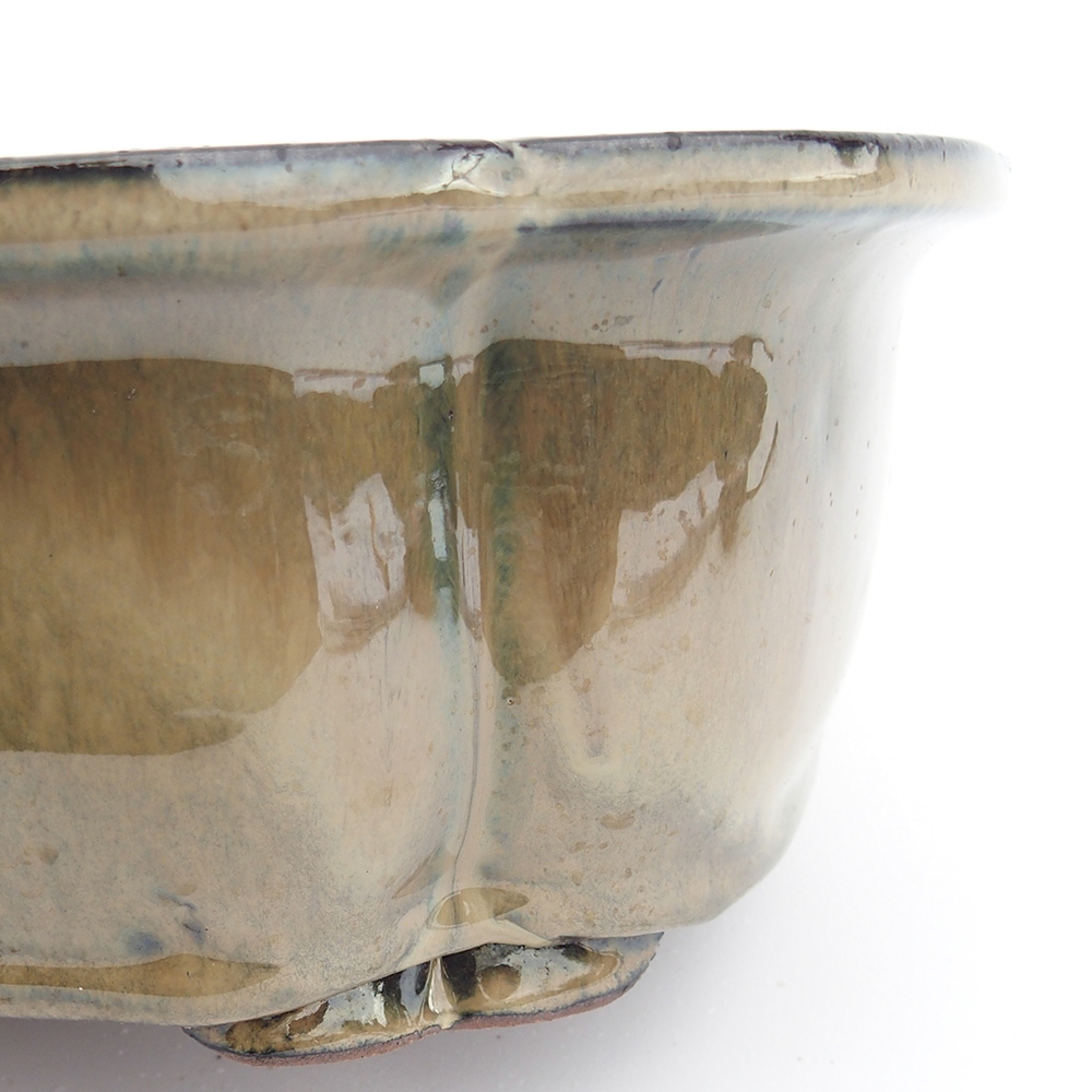 Ciotola 32 x 26 x 10,5 cm grigio-beige