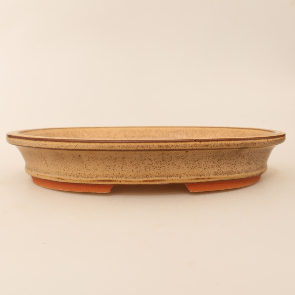 Ciotola in ceramica  21 x 14,5 x 3,5 cm, colore beige