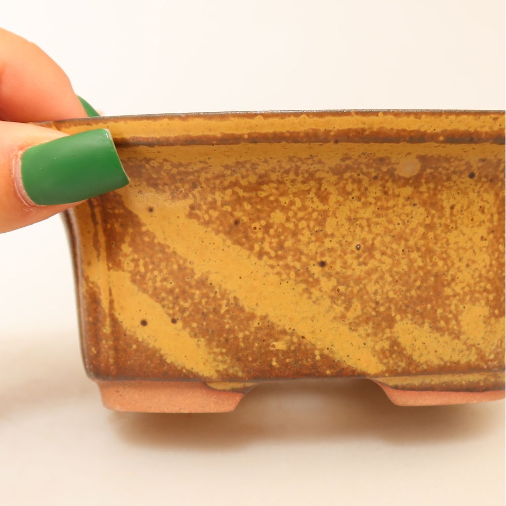 Ciotola in ceramica  13 x 10,5 x 5,5 cm, colore giallo