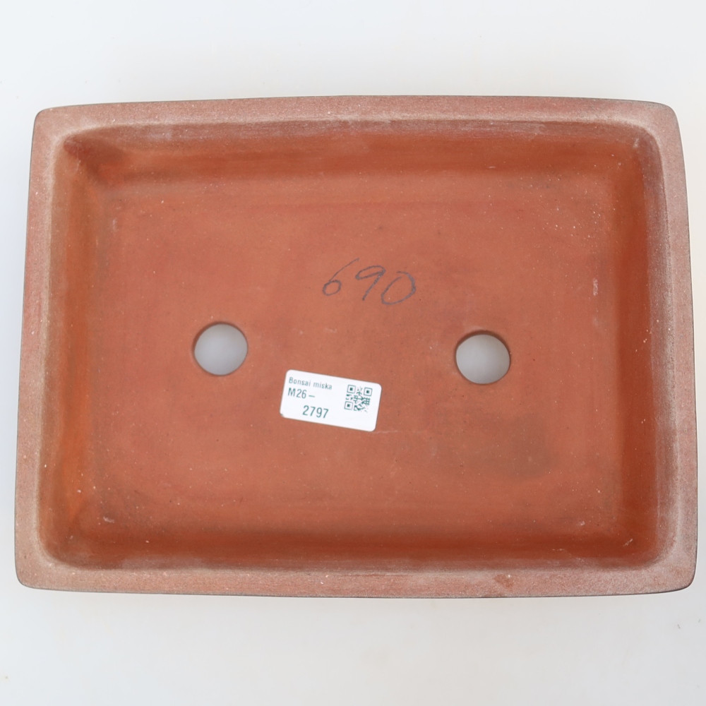 Ciotola in ceramica  26 x 20 x 5 cm, colore mattone