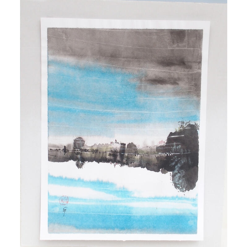 Calligrafia - Veduta del paesaggio