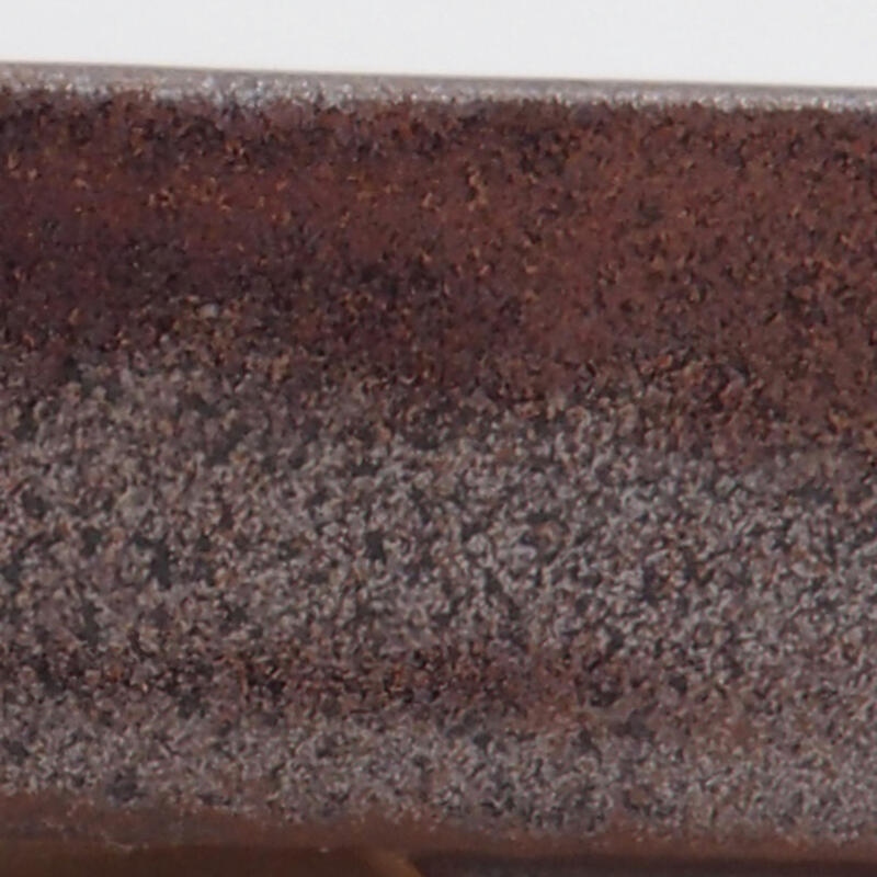 Ciotola per bonsai in ceramica 10,5 x 7,5 x 2 cm, marrone