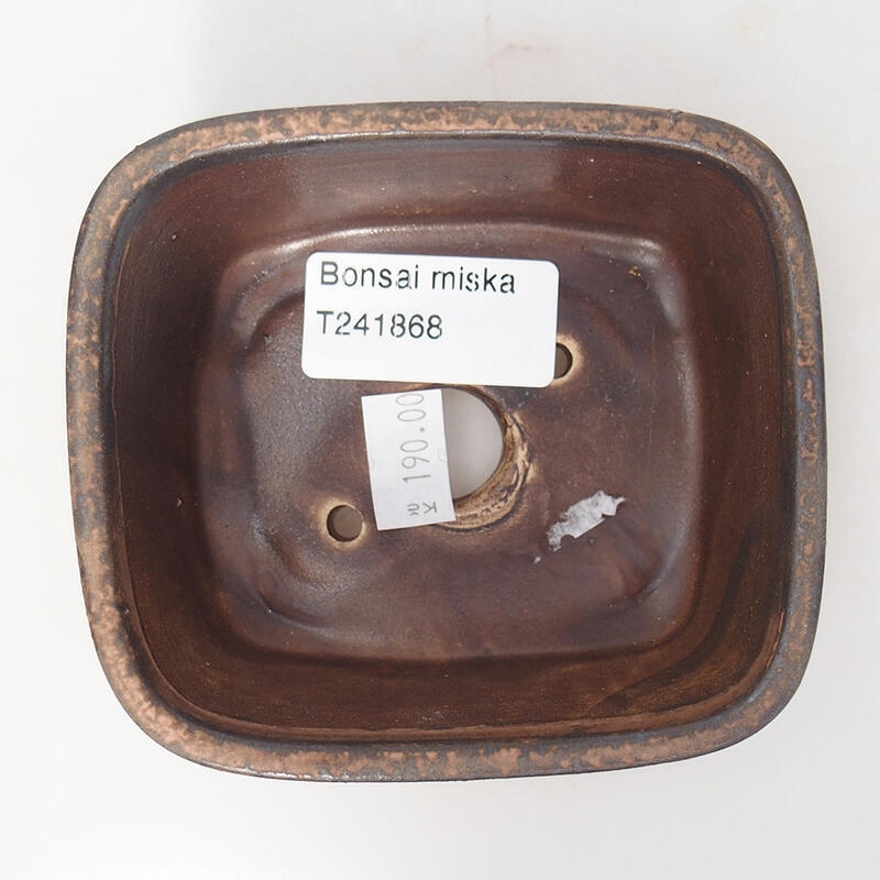 Ciotola bonsai in ceramica 10 x 8,5 x 4 cm, rosa