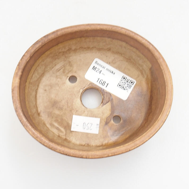 Ciotola bonsai in ceramica 10 x 9 x 5 cm, arancione