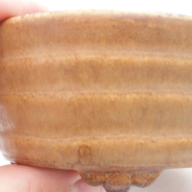 Ciotola bonsai in ceramica 10 x 9 x 5 cm, arancione