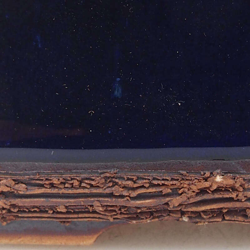 Ciotola bonsai in ceramica 11,5 x 10 x 4,5 cm, colore blu